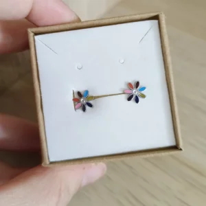 Pendientes Florecitas Colores