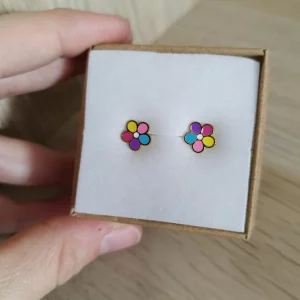 Pendientes Flores Colores