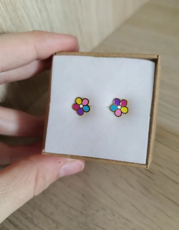 Pendientes Flores Colores