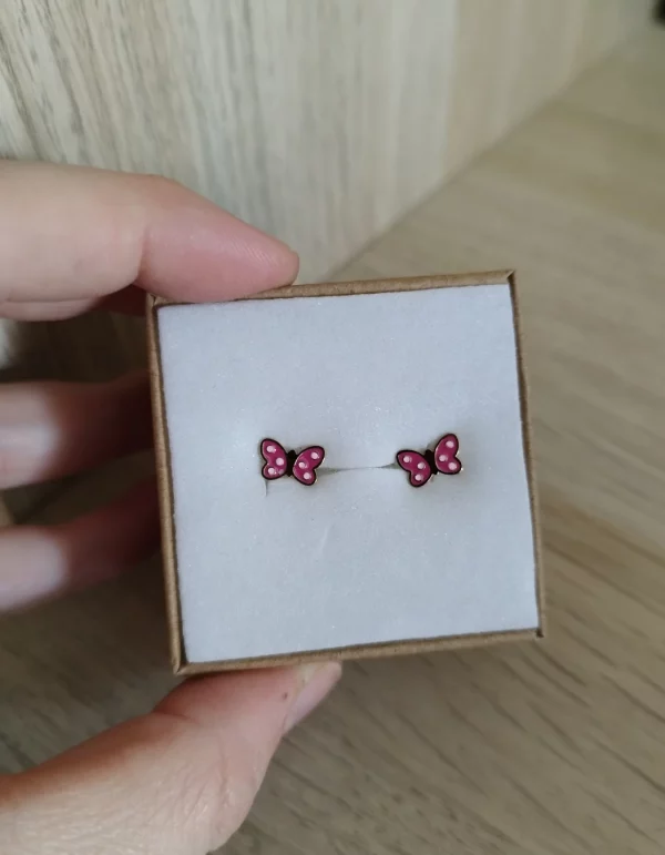 Pendientes Mariposas Rosas