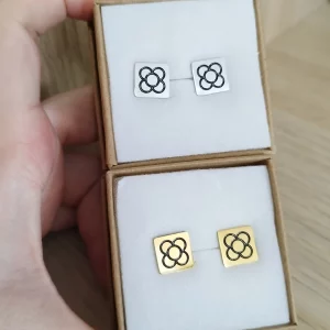Pendientes Panot Dibujo Negro