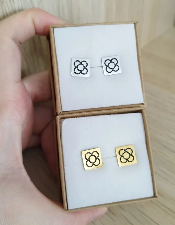 Pendientes Panot Dibujo Negro