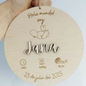 Placa Bebé Nacimiento