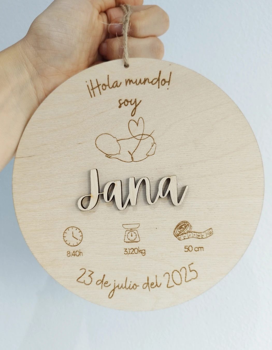 Placa Bebé Nacimiento