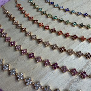 Pulsera Brillos Flor