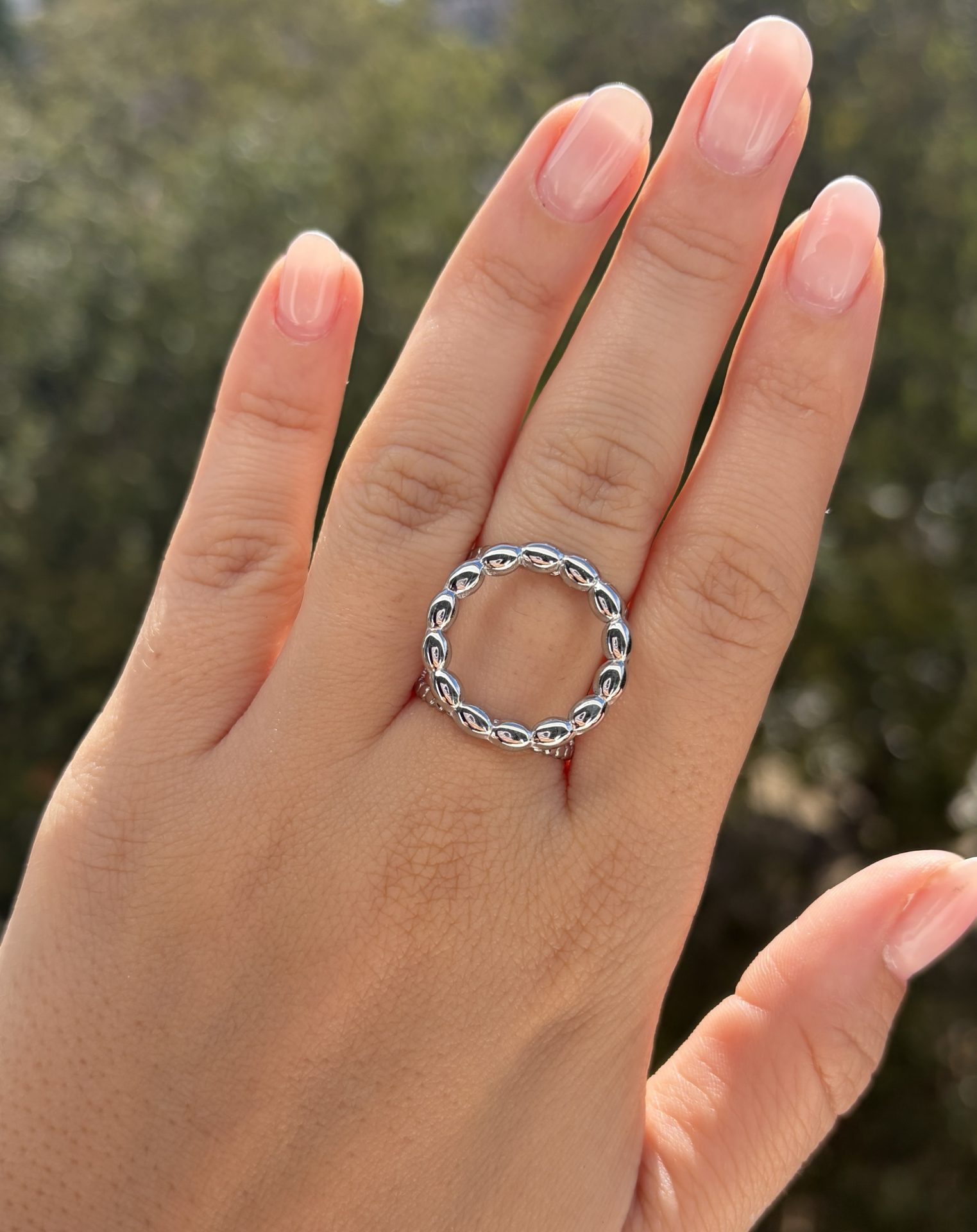 Anillo Círculo Bolitas - Imagen 2